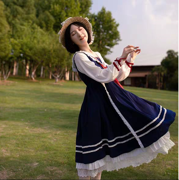 Best Navy Lolita Dress for Summer