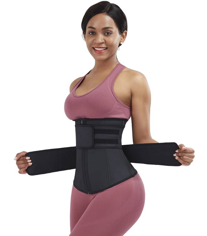 double belt waist trainer