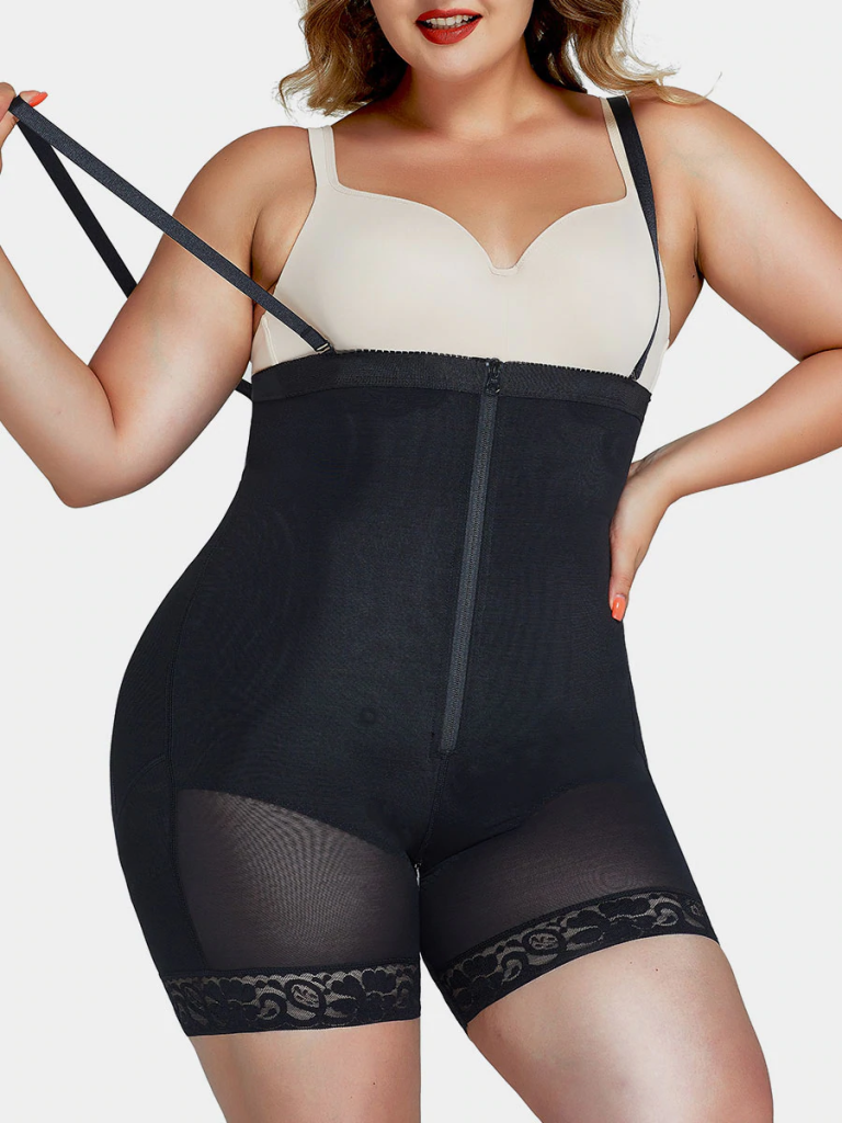 Removable Straps Shaping Shorts Plus Size